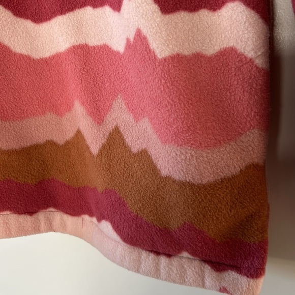 Simply Southern 1/2 Snap Abstract Print Fleece Pullover w Hand-warmer Pockets Lg - Picture 7 of 12